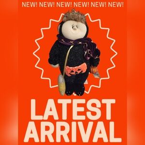 Lil Witch In A Cat Costume Perfect For Halloween 18 Inch Squished Face